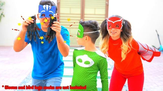 Jason Plays Catch it Challenge with PJ Masks IRL смотреть онлайн