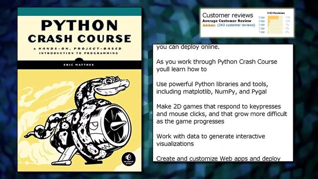 Python Crash Course: A Hands-On, Project-Based Introduction to Programming смотреть онлайн