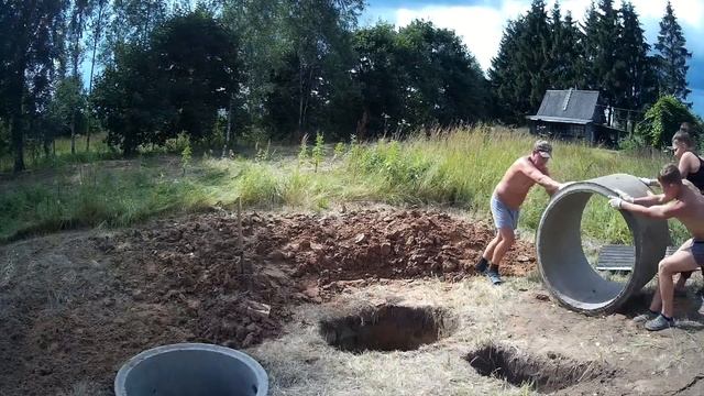 супер бригада по устранению само излива в колодце