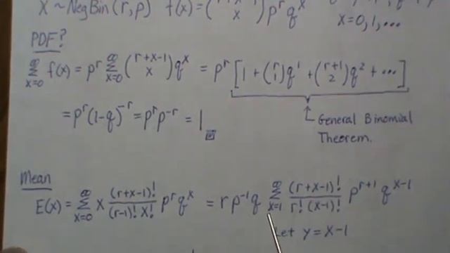 Mean and Variance Negative Binomial Distribution смотреть онлайн