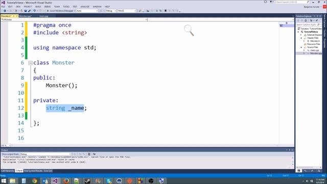 C++/Game Tutorial 16: Separate Files And Constructors! смотреть онлайн