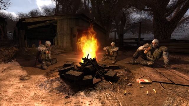S.T.A.L.K.E.R.: CS - cидим с мужиками у костра на болотах 10 часов 4К смотреть онлайн