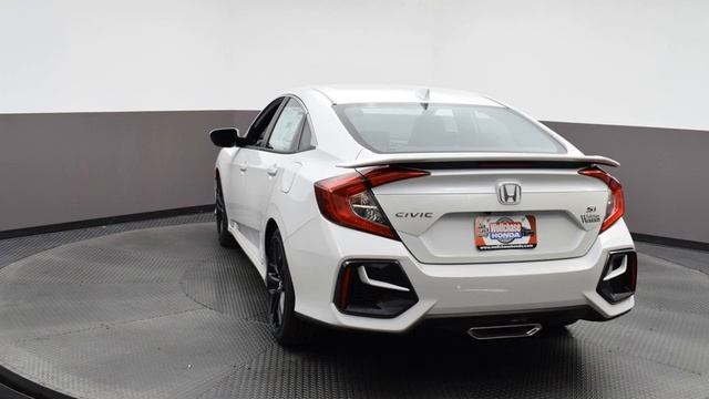 2020 Platinum White Pearl Honda Civic 4D Sedan #3694 смотреть онлайн