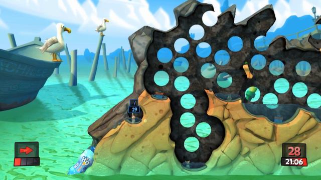 Из-за этих червей дружба перестает быть (Worms Revolution) смотреть онлайн