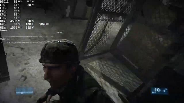 Battlefield 3. AMD PRO A8-8650B R7 iGPU Test смотреть онлайн