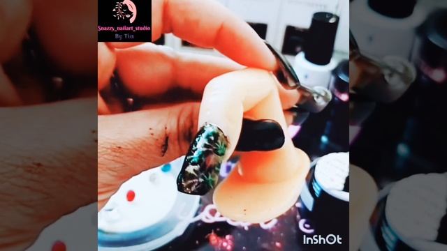 Nail Piercing With Magnetic BornPretty 9dCatEye NailGel- Mesmerizing Effect.?? #Wow #floral #Nailar