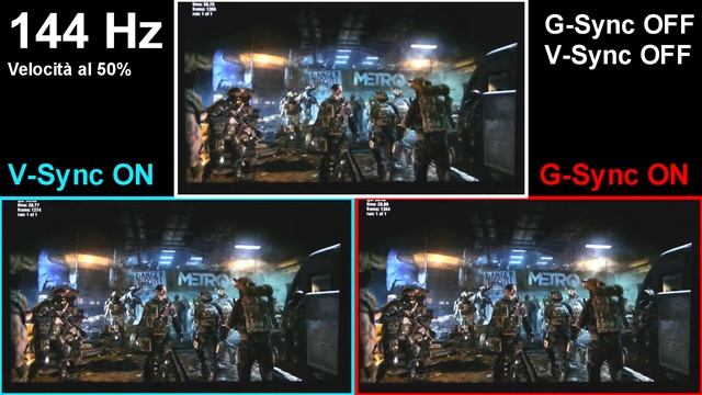 NVIDIA G-Sync: 144 Hz | Metro Last Light | V-Sync e G-Sync OFF vs V-Sync vs G-Sync | 50% - TVtech смотреть онлайн
