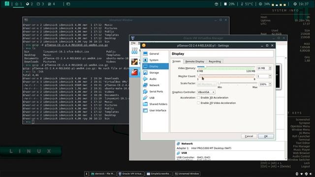Загрузка и установка pfSense CE 2.4.4 в VirtualBox + Ubuntu Mate 18.04.1 #1 смотреть онлайн