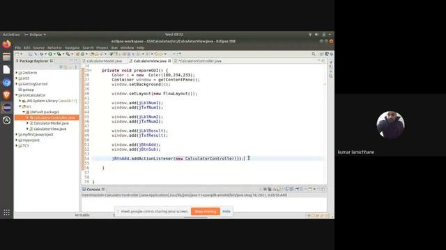 9. Simple Calculator|| MVC || Custom ActonListener || Summary смотреть онлайн