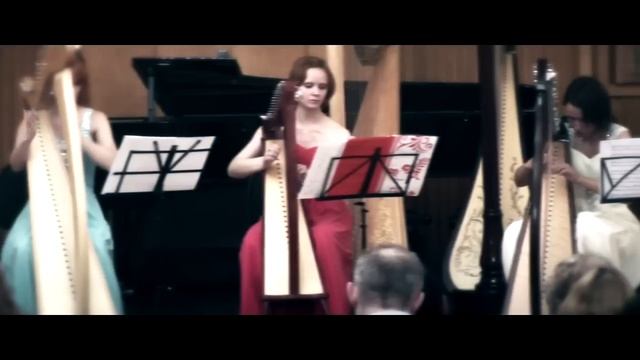Moscow Harp Orchestra. Трио арфисток. Кельтские (ирландские) арфы. Wind across a poppy field. смотреть онлайн