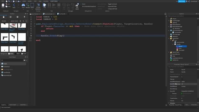 [EASY] How to make a Gun - Roblox Scripting Tutorial смотреть онлайн