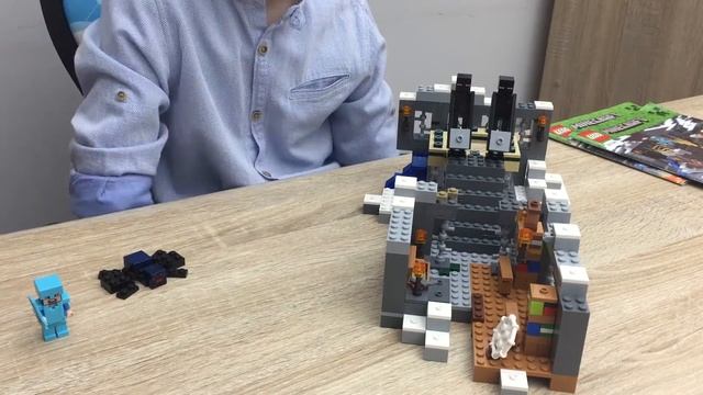 LEGO MINECRAFT (21124) ОБЗОР + НЕМНОГО ПОИГРАЕМ В ЛЕГО МАЙНКРАФT ПОРТАЛ В ЭНДЕР МИР смотреть онлайн