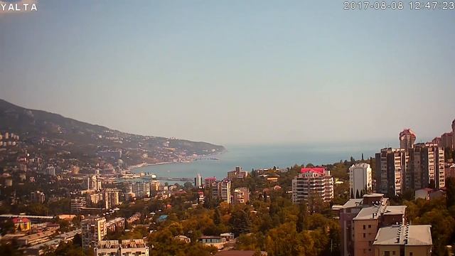Камера - Ялта, Крым 2017-08-08. День за 5 минут