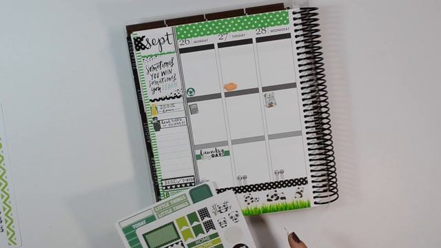Plan with Me - Erin Condren - Verical Neutral Planner - Sept 26 - Panda смотреть онлайн
