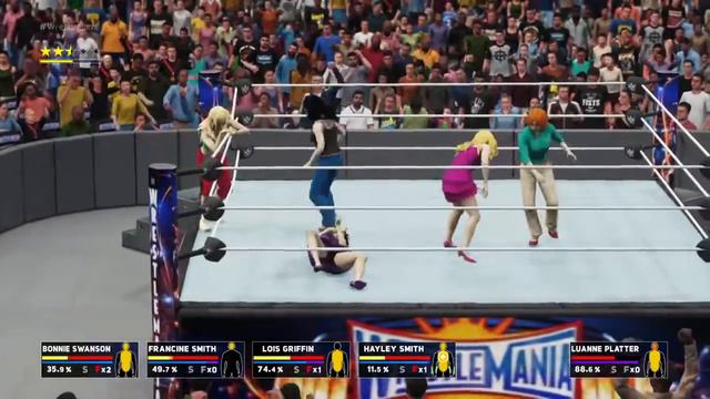 WWE 2K18: 6-Woman Battle Royal Match-Peggy vs. Lois vs. Bonnie vs. Luanne vs. Hayley vs. Francine смотреть онлайн