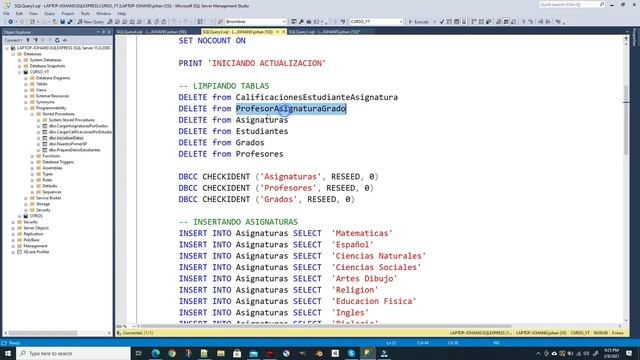 Aprendiendo Microsoft SQL Server - 030 - Correcciones del video 029 смотреть онлайн