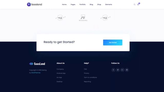 Classic Saas Landing Page Demo Preview | Saasland MultiPurpose WordPress Theme смотреть онлайн