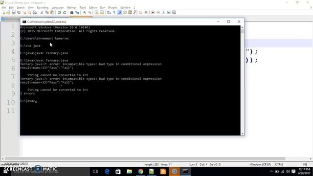 Ternary or conditional operator #6 in java смотреть онлайн