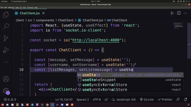 ¿Cómo crear un chat en tiempo real con websockets, reactjs, y express? смотреть онлайн