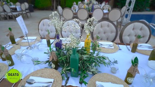 Olive Oil Wedding Style, Theme set up by Beats Wedding at country club Amman Jordan смотреть онлайн