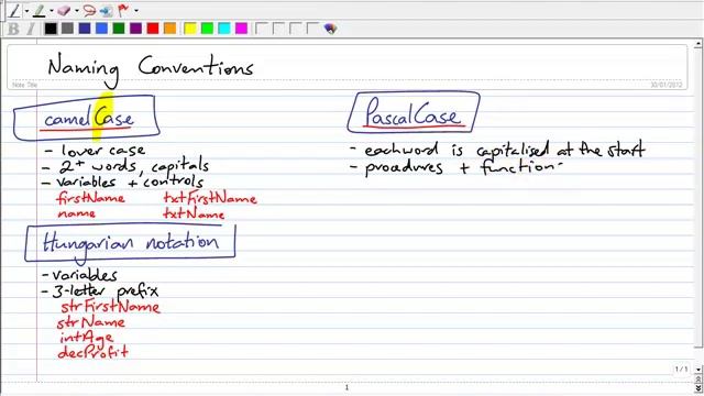 Programming naming conventions: PascalCase смотреть онлайн