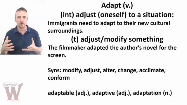 IELTS TOEFL Vocabulary - Adept, Adopt, Adapt смотреть онлайн