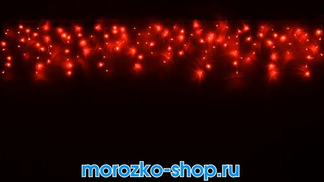 БАХРОМА 150 красн. LED, мерцающие, коннектор 3,1х0,5м, ip44, прозр. пр., Beauty Led PIL150BL-10-2R смотреть онлайн