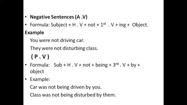 The Past Continuous Tense Active to Passive Voice смотреть онлайн