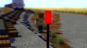 Minecraft Cactus Collision Train Animation
