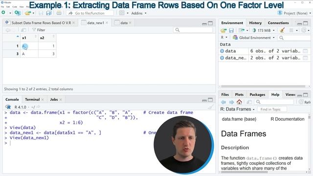 Subset Data Frame Rows Based On Factor Levels in R (Example) | Select & Extract | Logical Condition смотреть онлайн