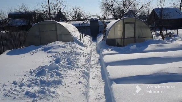 137. Посевная 2023 года началась. Парник собрал. Снег с тропинок убрал. смотреть онлайн