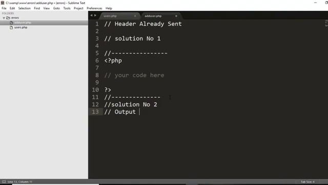 Header already sent php Solved! Warning: смотреть онлайн