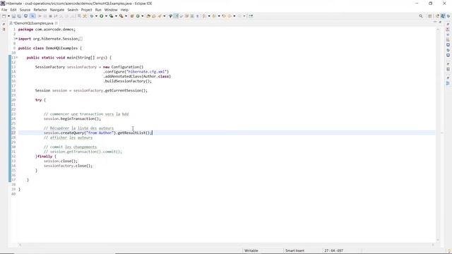 5.7 Language de requetage Hibernate HQL смотреть онлайн