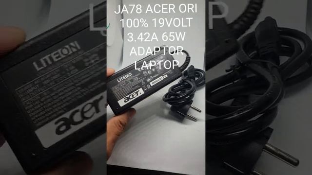 JA78 ACER ORI 100% 19VOLT 3.42A 65W ADAPTOR LAPTOP смотреть онлайн