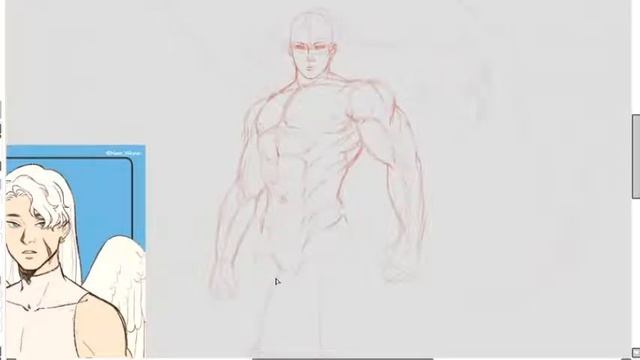 Angel Warrior Base Sketch Timelapse смотреть онлайн