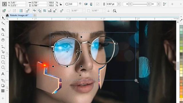 Human Rebot Effect in Corel Draw | Cyborg Effect in Corel Draw смотреть онлайн