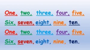 Детская песня про английские цифры "The numbers song" (улучшенное качество)