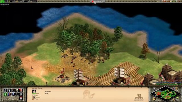 Age Of Empires 2 HD: Random playing vs 2 "hard" enemies смотреть онлайн