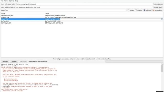 Compiling OpenCV 3.2 for QT 5.8 with MinGW32 (x86) on Windows смотреть онлайн