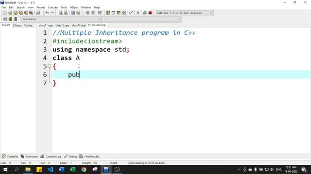 Explain Multiple Inheritance | Syntax & Program | C++ OOPs tutorials in Hindi - 67 смотреть онлайн