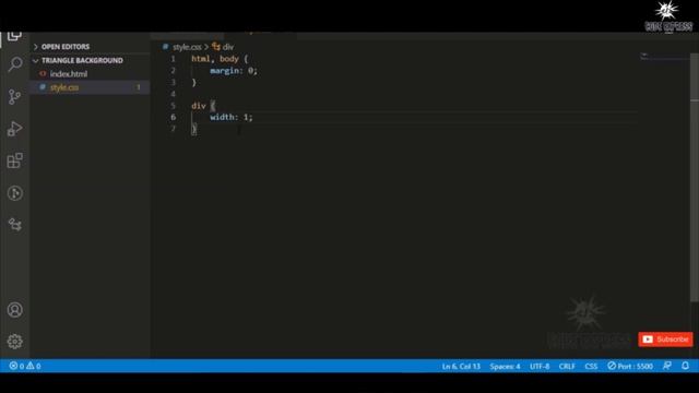 How To Create Simple Triangle Background Using With HTML And CSS | CodeExpress смотреть онлайн