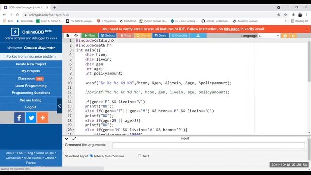 Writting, Compile and Debug C Program with GDB Compiler смотреть онлайн