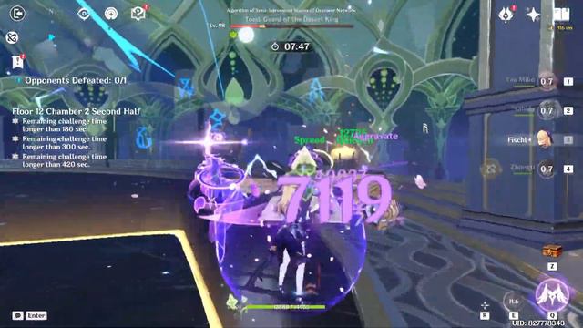 (3.8) C0 Ayato International & C0 Yae Miko Aggravate Spiral Abyss Floor 12 Full Star смотреть онлайн