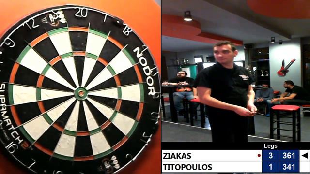 Christmas Darts Open @ Double in Double out Final: Ziakas - Titopoulos смотреть онлайн