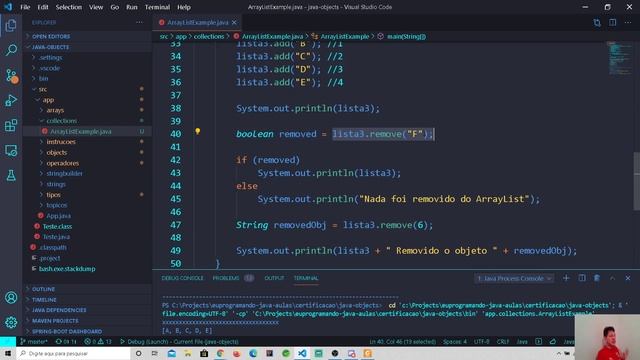 Aula 52 - Métodos remove e set do ArrayList смотреть онлайн