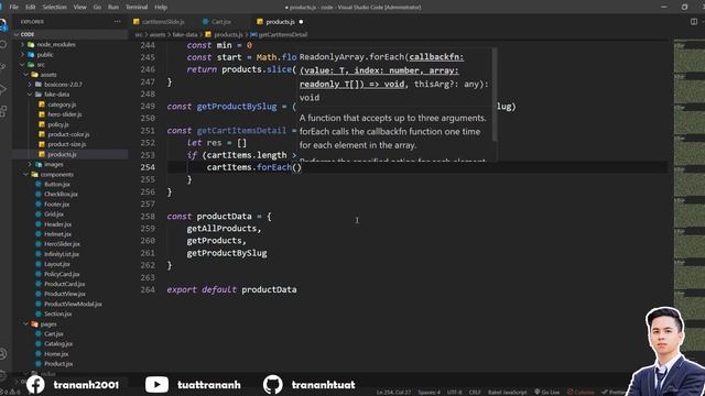 React Ecommerce Web Shop | Part 03 - Shopping cart | ReactJS SASS смотреть онлайн