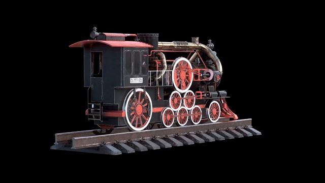 Low Poly Steam locomotive смотреть онлайн