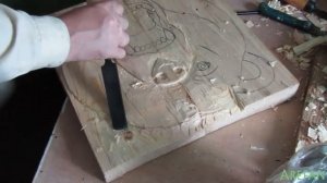 Резьба по дереву сосна голова медведя урок № 2