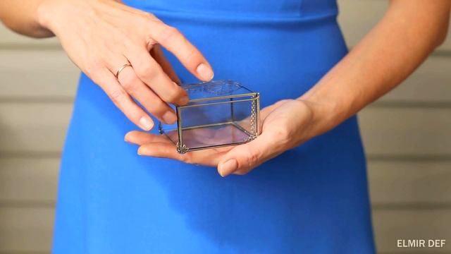 Шкатулка для колец с листочком