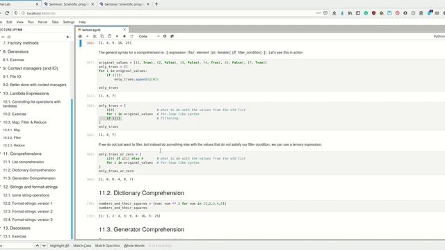 Scipy 2020 - 3.10 - Advanced Python - Comprehensions смотреть онлайн